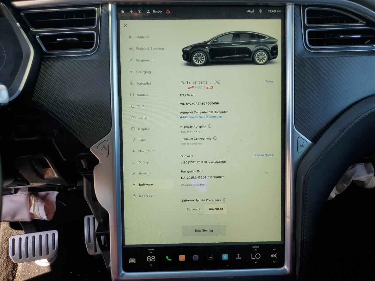 2016 Tesla Model X VIN: 5YJXCAE48GF000699 Lot: 86601935