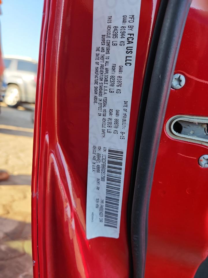 2016 Dodge Dart Sxt VIN: 1C3CDFBB6GD517989 Lot: 85089185