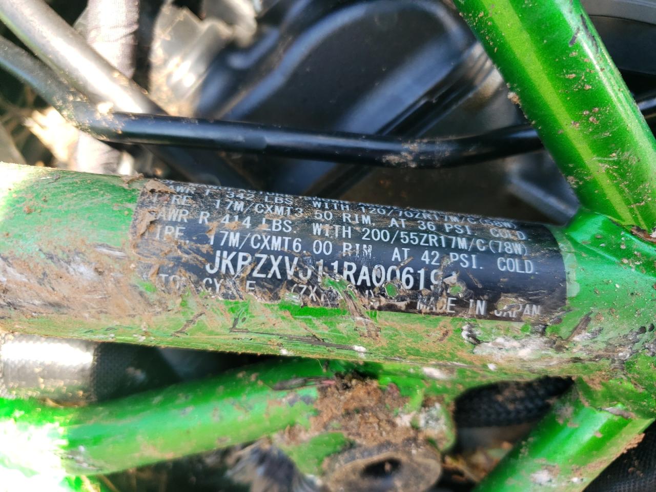 2024 Kawasaki Zx1002 VIN: JKBZXV311RA006197 Lot: 82528965