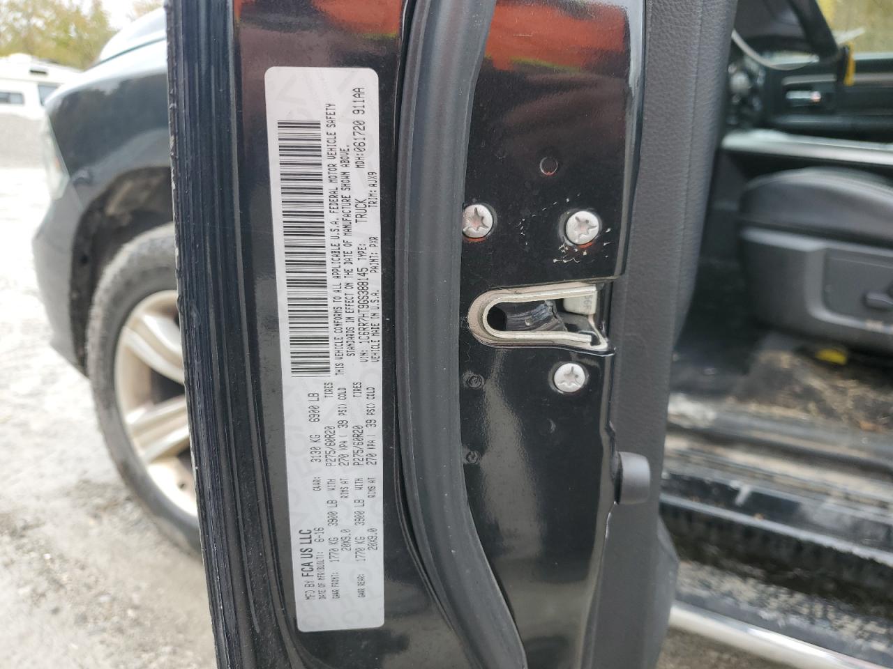 2016 Ram 1500 Sport VIN: 1C6RR7HT9GS388145 Lot: 89538065