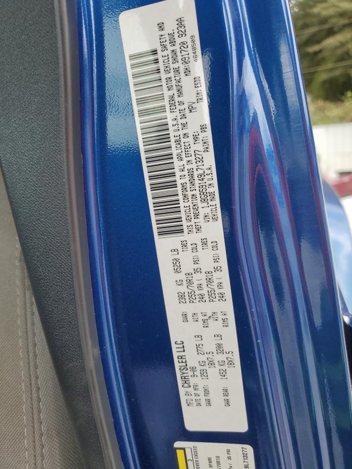 2009 Jeep Wrangler Unlimited Sahara VIN: 1J8GB59149L713277 Lot: 85342455