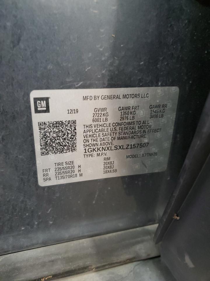 2020 GMC Acadia Denali VIN: 1GKKNXLSXLZ157507 Lot: 85756265