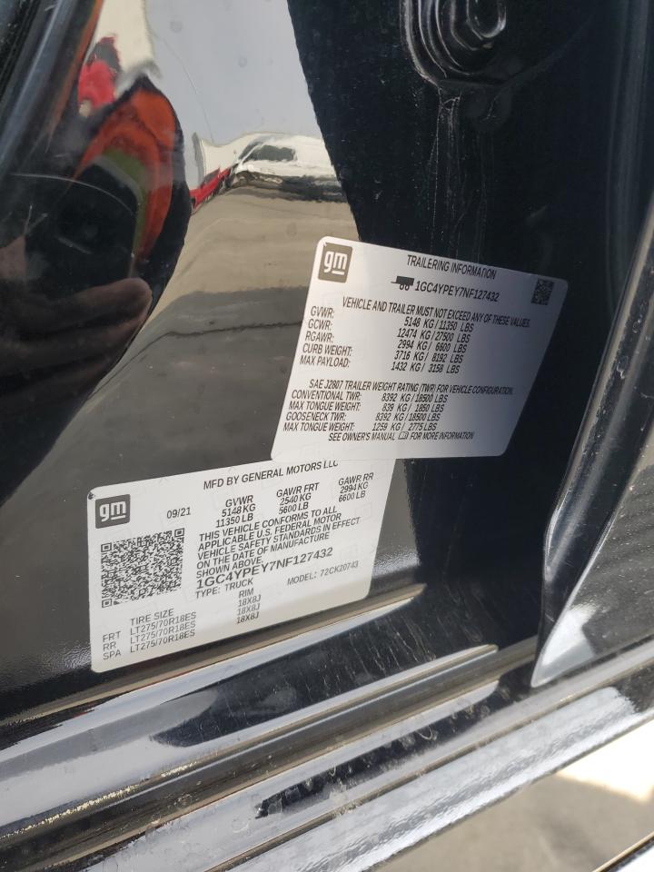 2022 Chevrolet Silverado K2500 Heavy Duty Ltz VIN: 1GC4YPEY7NF127432 Lot: 82752695