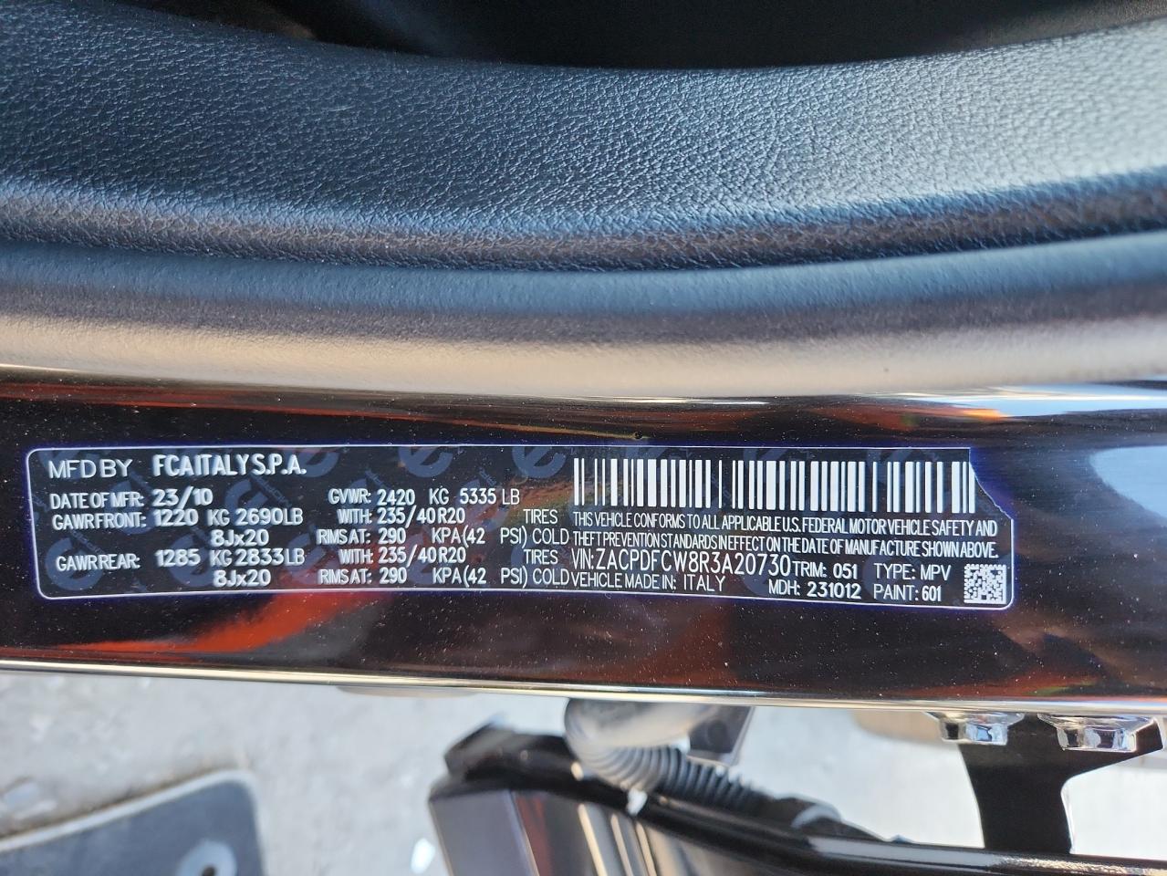 2024 Dodge Hornet R/T VIN: ZACPDFCW8R3A20730 Lot: 87210045