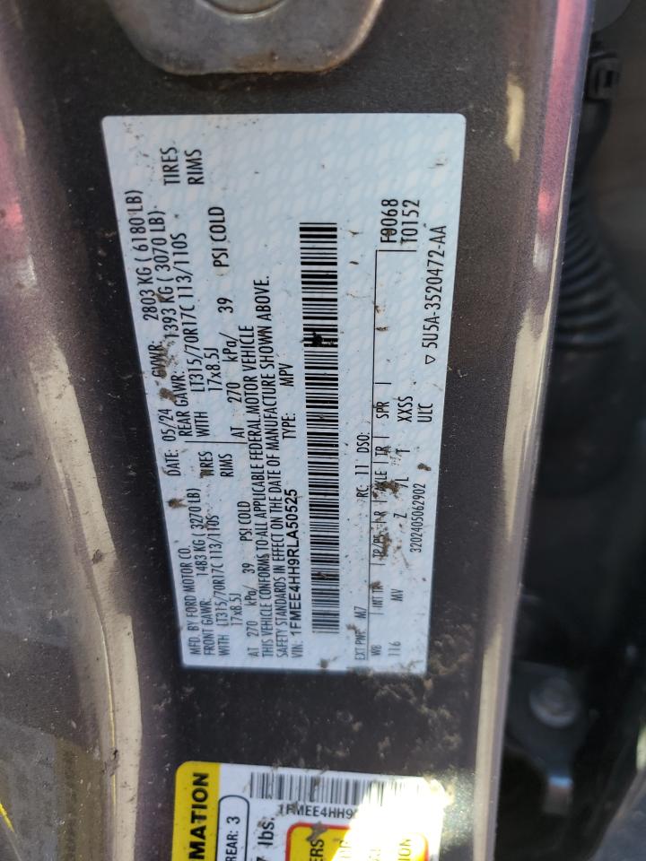 2024 Ford Bronco Everglades VIN: 1FMEE4HH9RLA50525 Lot: 84196335