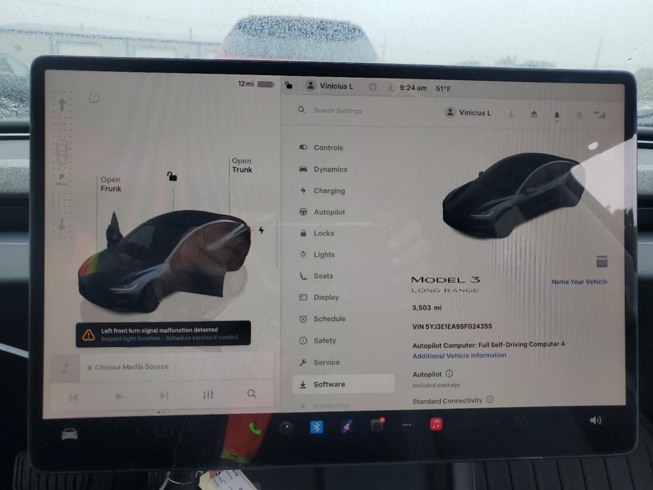 2025 Tesla Model 3 VIN: 5YJ3E1EA9SF024355 Lot: 85817525