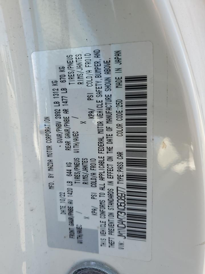 2022 Mazda Mx-5 Miata Grand Touring VIN: JM1NDAM73N0508977 Lot: 90821755