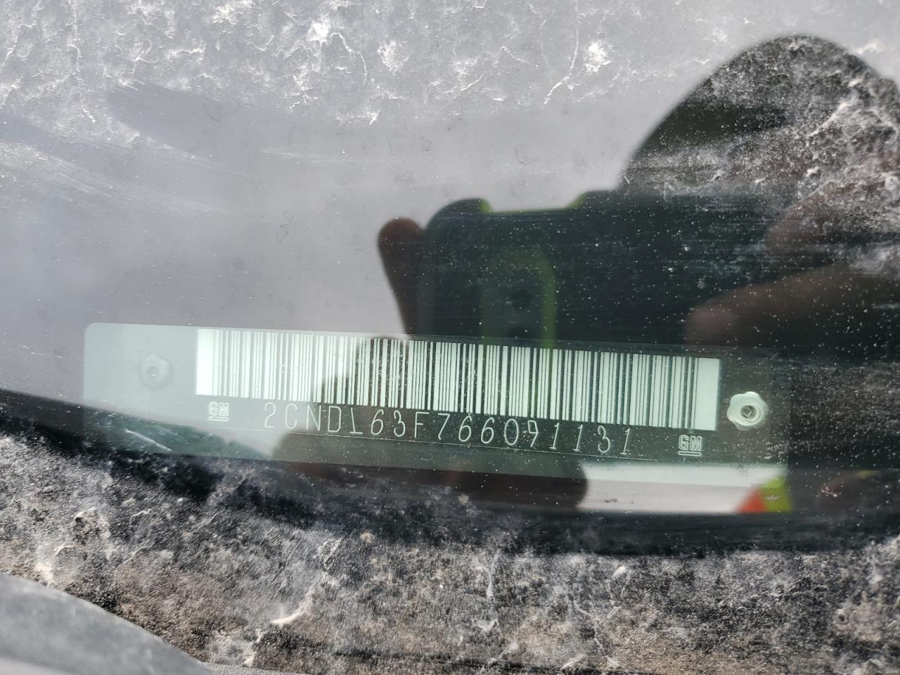 2006 Chevrolet Equinox Lt VIN: 2CNDL63F766091131 Lot: 85539475