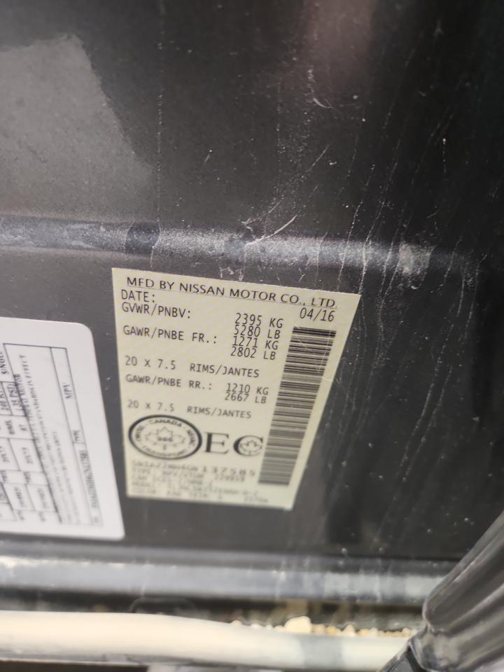 2016 Nissan Murano S VIN: 5N1AZ2MH4GN137585 Lot: 85642045