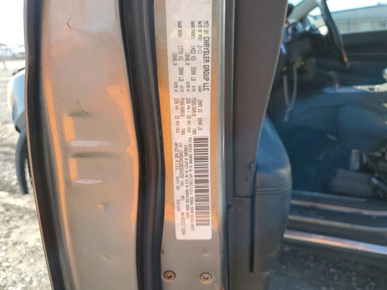 2011 Dodge Durango Crew VIN: 1D4RD4GG3BC634297 Lot: 86670945