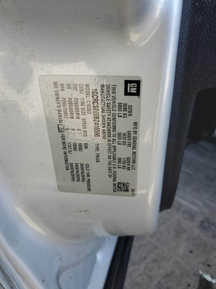 2011 Chevrolet Silverado C1500 Lt VIN: 1GCRCSE00BZ416566 Lot: 85734895