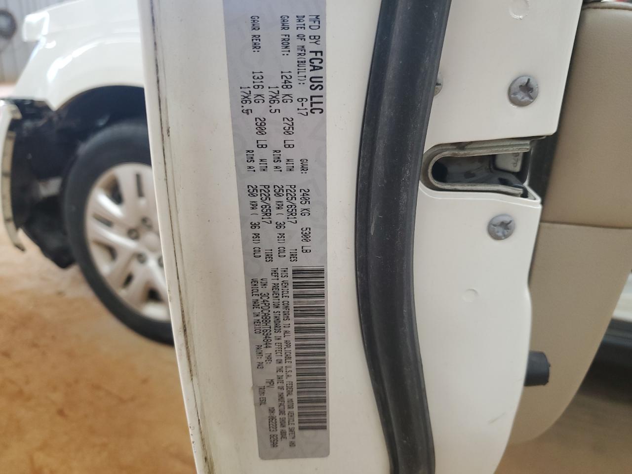 2017 Dodge Journey Se VIN: 3C4PDCAB8HT694844 Lot: 85093825