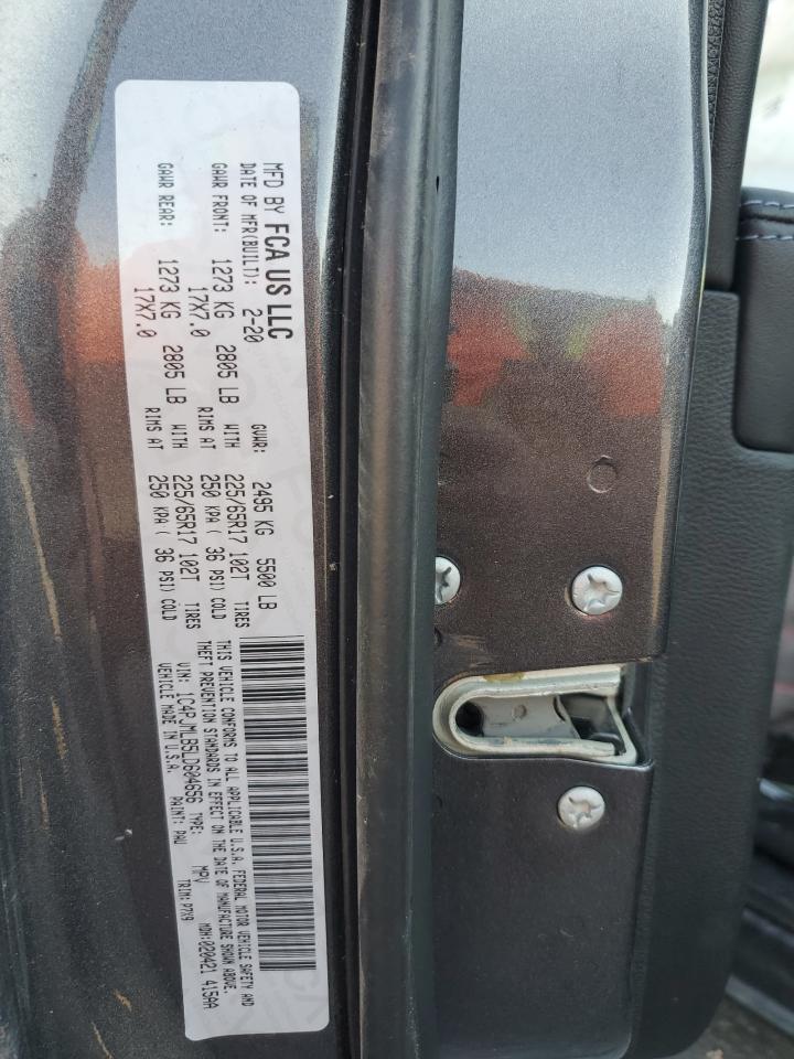 2020 Jeep Cherokee Latitude Plus VIN: 1C4PJMLB5LD604656 Lot: 82304735