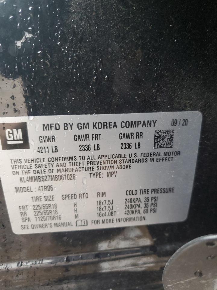 2021 Buick Encore Gx Preferred VIN: KL4MMBS27MB061026 Lot: 89438995