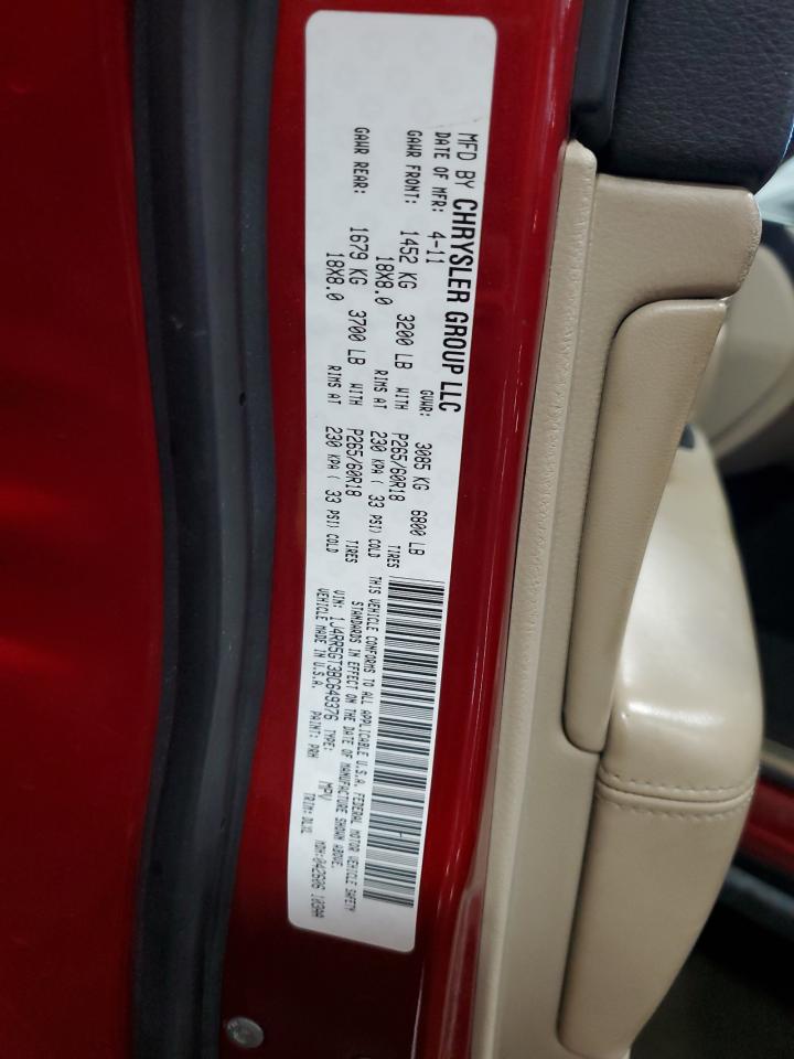 2011 Jeep Grand Cherokee Limited VIN: 1J4RR5GT3BC649376 Lot: 86171875