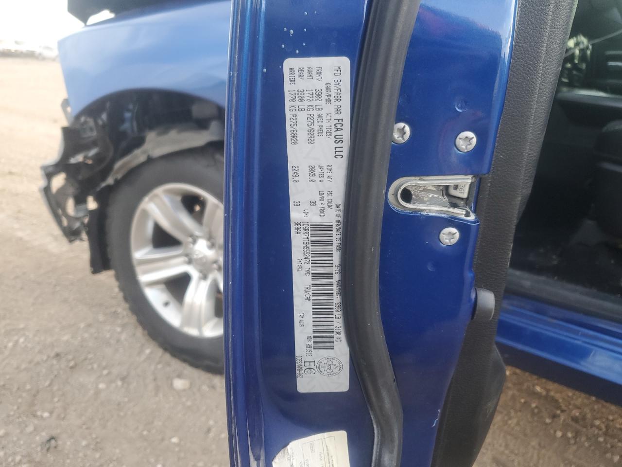 2017 Ram 1500 Sport VIN: 1C6RR7MT9HS552470 Lot: 90939285