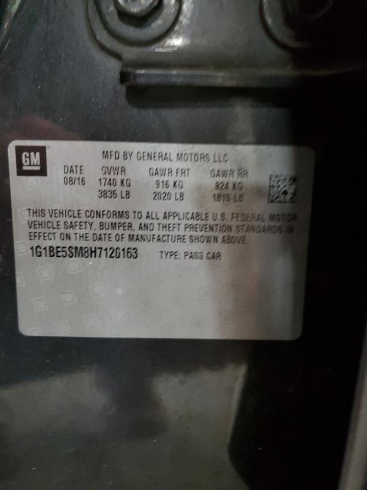 2017 Chevrolet Cruze Lt VIN: 1G1BE5SM8H7120163 Lot: 85847285