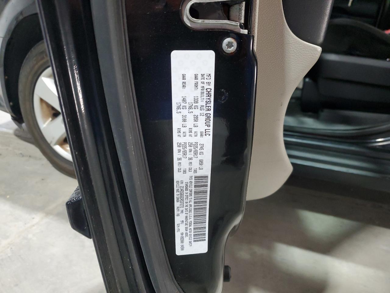 2013 Dodge Grand Caravan Se VIN: 2C4RDGBG6DR537272 Lot: 87491445