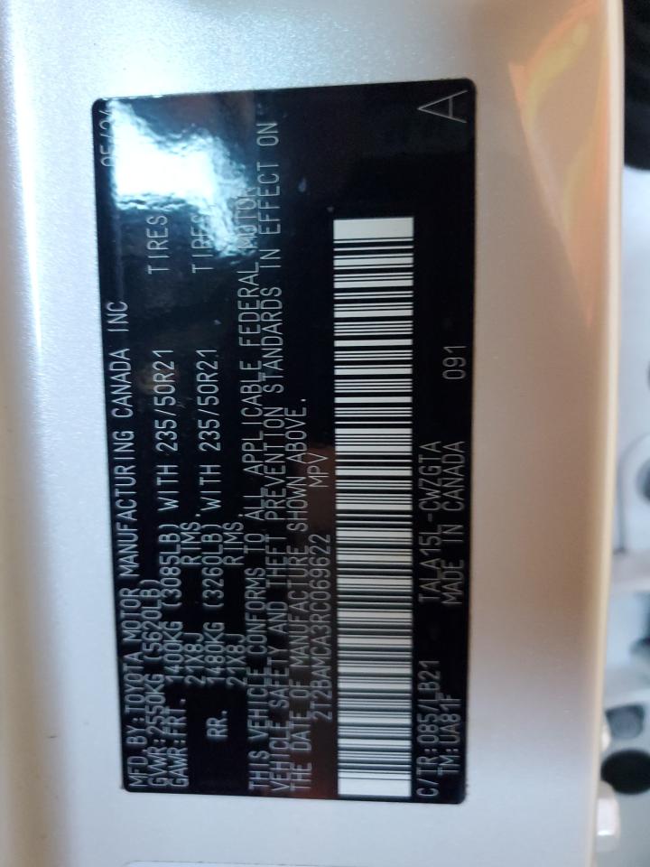 2024 Lexus Rx 350 Base VIN: 2T2BAMCA3RC069622 Lot: 85814055