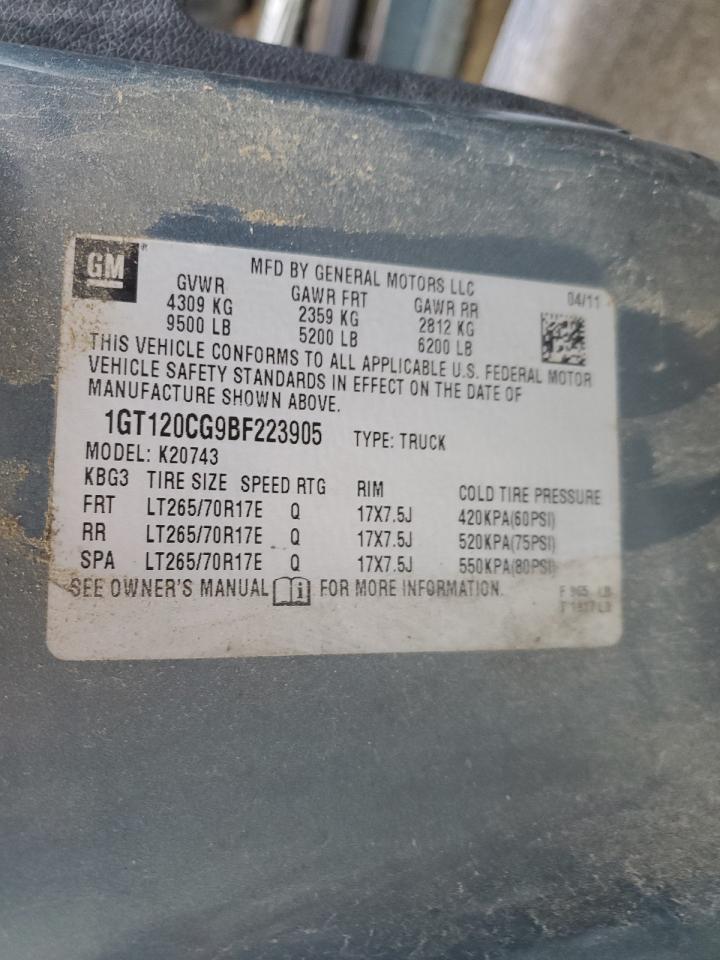 2011 GMC Sierra K2500 Sle VIN: 1GT120CG9BF223905 Lot: 87040945