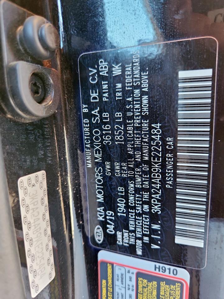 2019 Kia Rio S VIN: 3KPA24AB9KE225484 Lot: 90642325