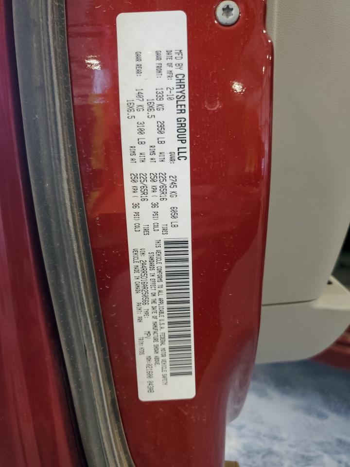 2010 Chrysler Town & Country Touring VIN: 2A4RR5D16AR250566 Lot: 82248885