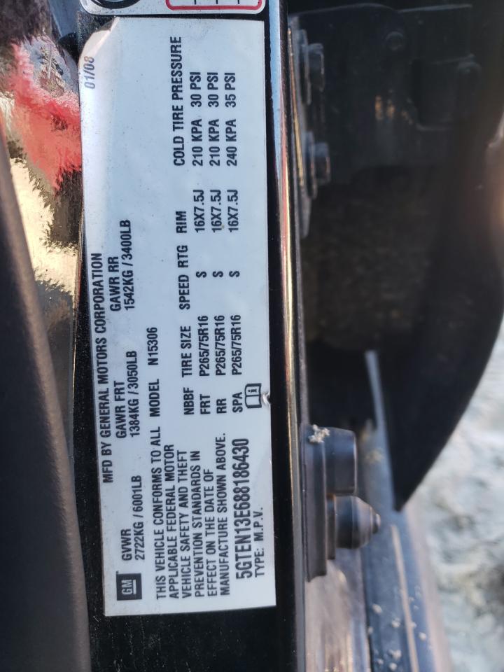 2008 Hummer H3 VIN: 5GTEN13E688186430 Lot: 86697545