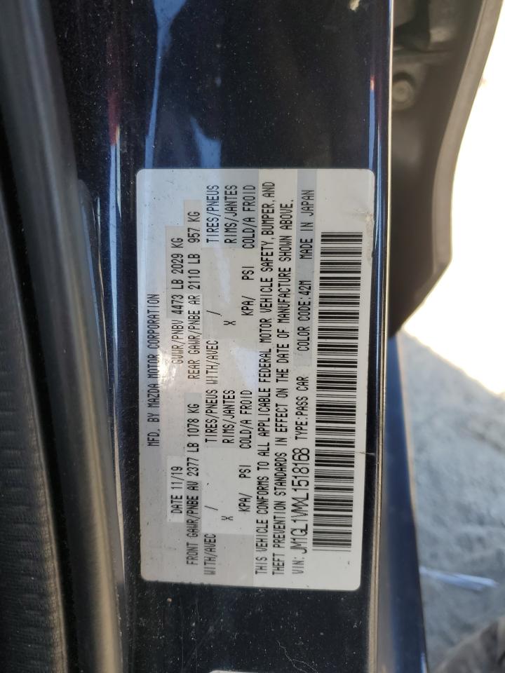 2020 Mazda 6 Touring VIN: JM1GL1VMXL1518168 Lot: 82663905