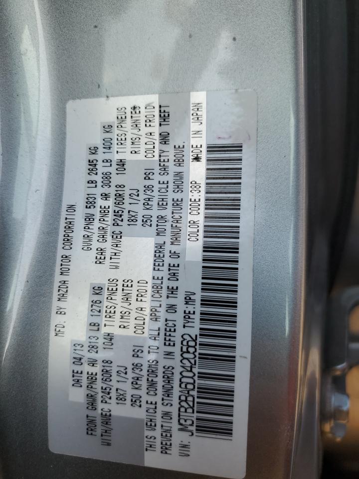 2013 Mazda Cx-9 Sport VIN: JM3TB2BA6D0420562 Lot: 89509385