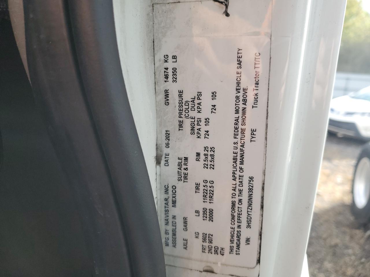 2022 International Lt625 Semi Truck VIN: 3HSDYTZN0NN382756 Lot: 85586305