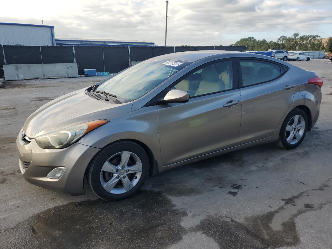 2013 Hyundai Elantra Gls grey sedan gas 5NPDH4AEXDH333309 photo #1