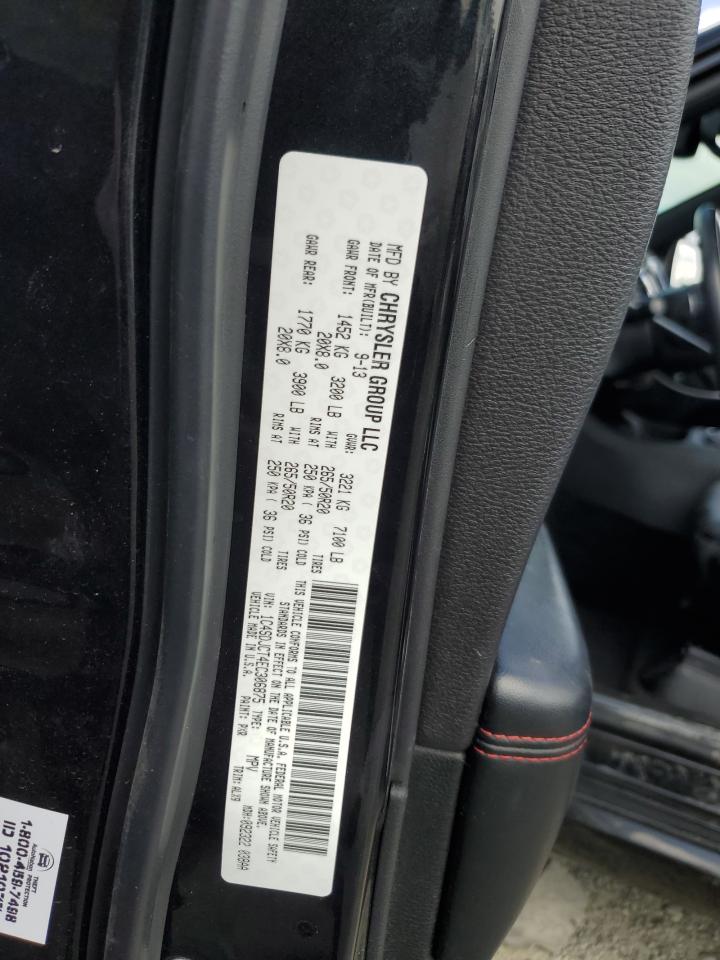 2014 Dodge Durango R/T VIN: 1C4SDJCT4EC306875 Lot: 85008015