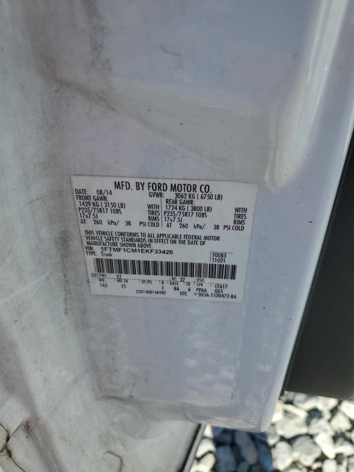 2014 Ford F150 VIN: 1FTMF1CM1EKF33426 Lot: 84061805