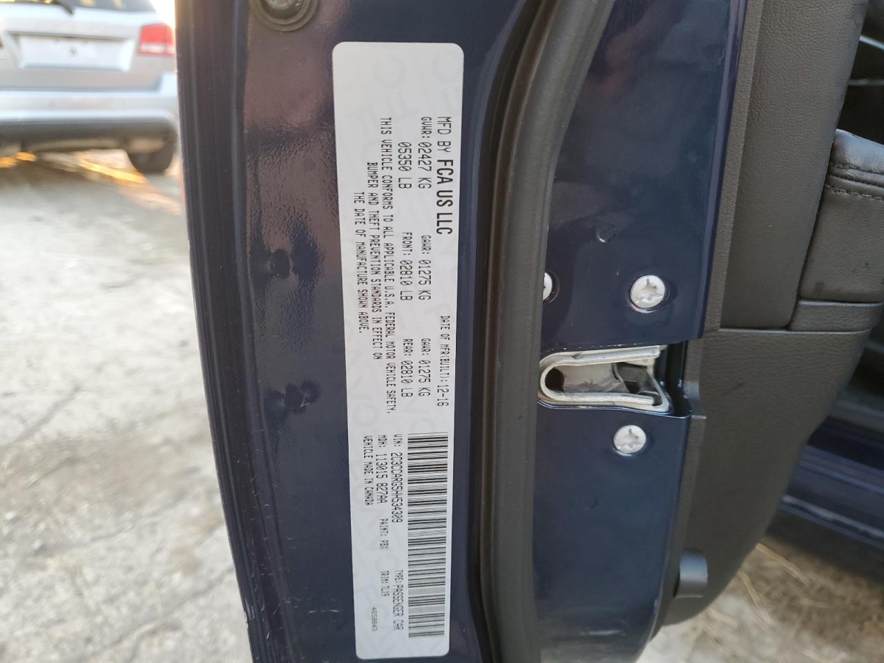 2017 Chrysler 300 Limited VIN: 2C3CCARG5HH534309 Lot: 86144005