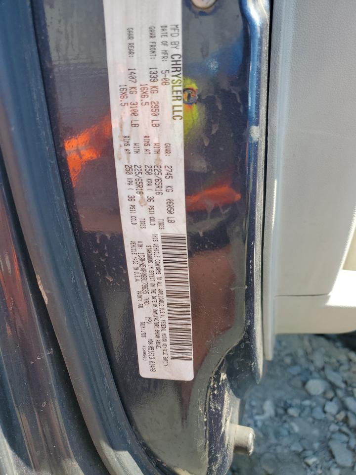 2008 Dodge Grand Caravan Sxt VIN: 1D8HN54P08B179635 Lot: 84968165