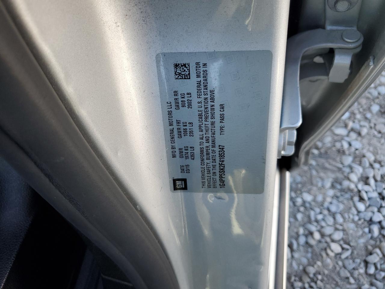 2015 Buick Verano VIN: 1G4PP5SK2F4185347 Lot: 90717615