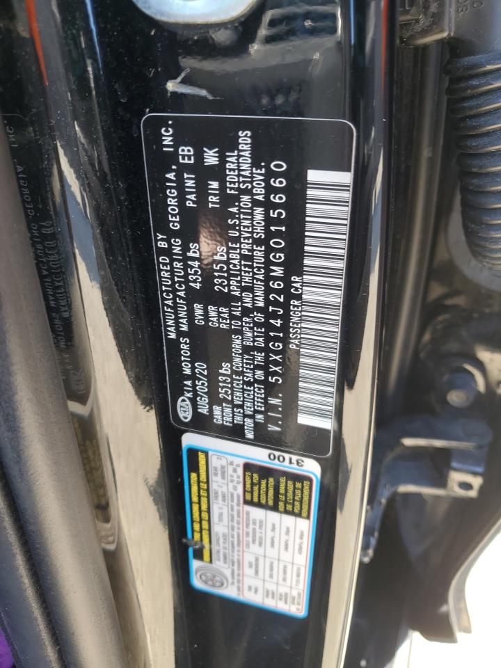 2021 Kia K5 Lxs VIN: 5XXG14J26MG015660 Lot: 84961045