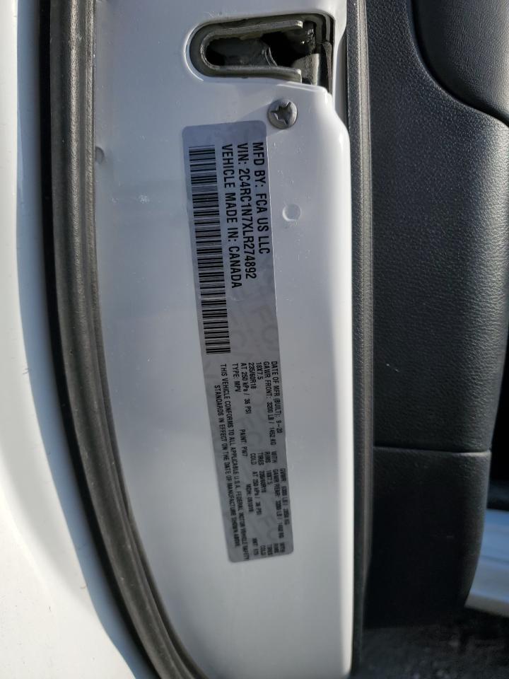 2020 Chrysler Pacifica Hybrid Limited VIN: 2C4RC1N7XLR274892 Lot: 81938715