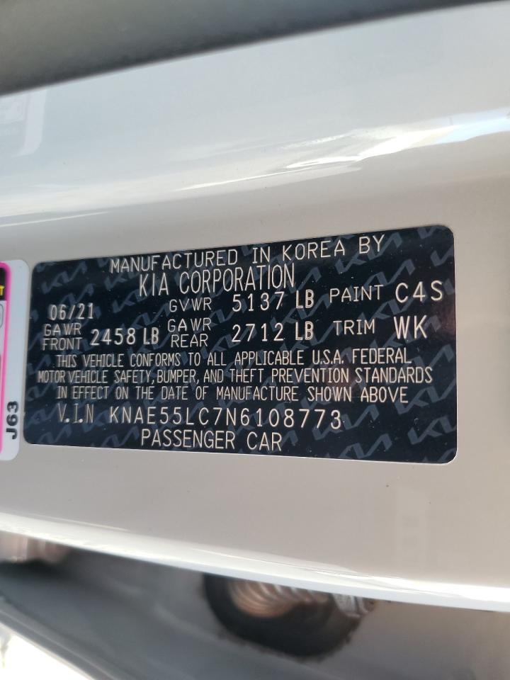 2022 Kia Stinger Gt2 VIN: KNAE55LC7N6108773 Lot: 87030645