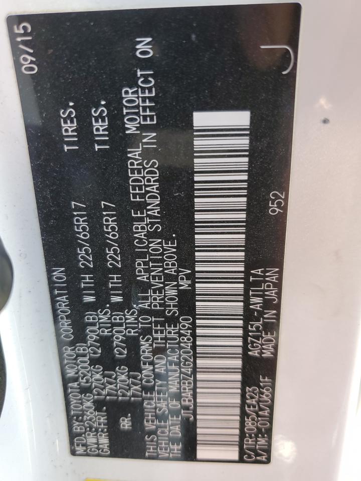 2016 Lexus Nx 200T Base VIN: JTJBARBZ4G2048490 Lot: 82571795