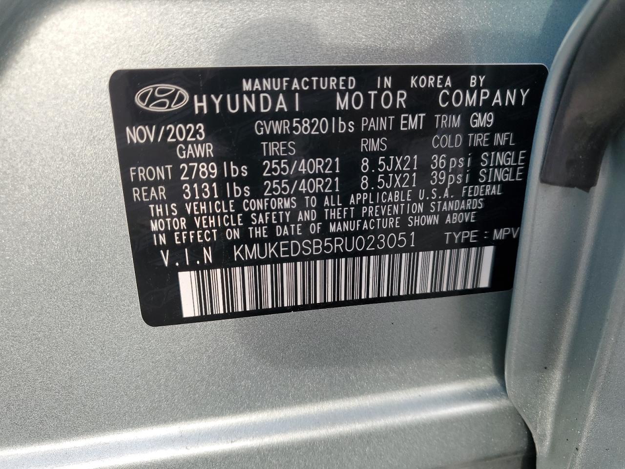 2024 Genesis Gv60 Performance VIN: KMUKEDSB5RU023051 Lot: 82049855