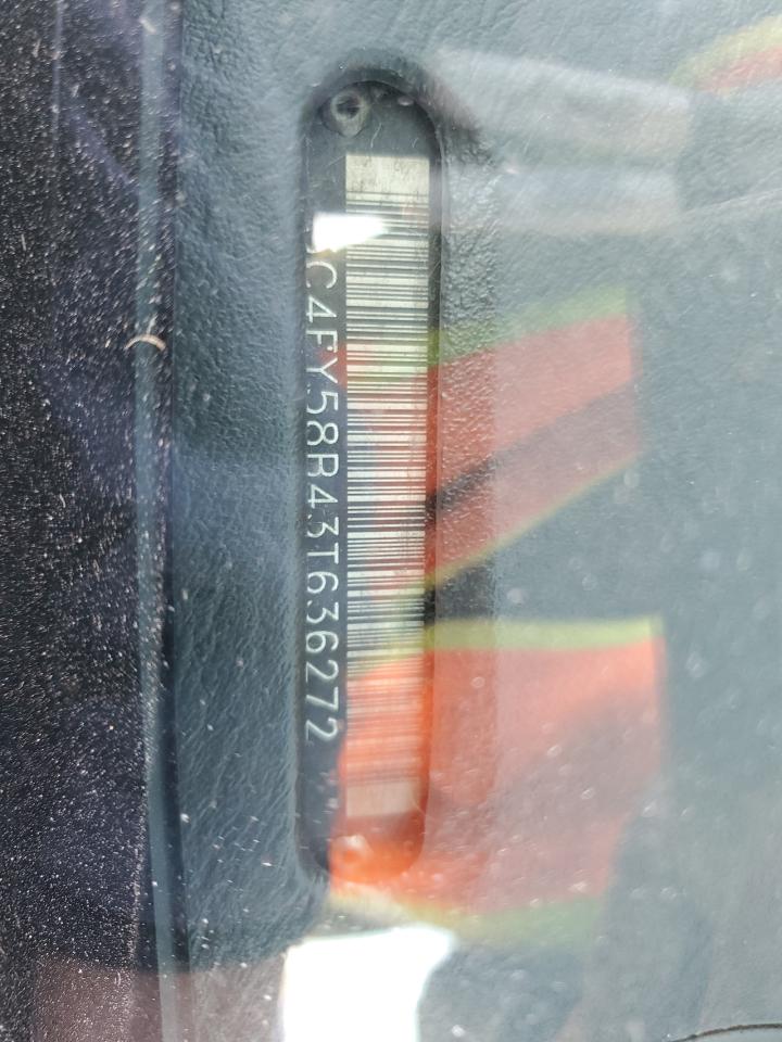 2003 Chrysler Pt Cruiser Touring VIN: 3C4FY58B43T636272 Lot: 87309145