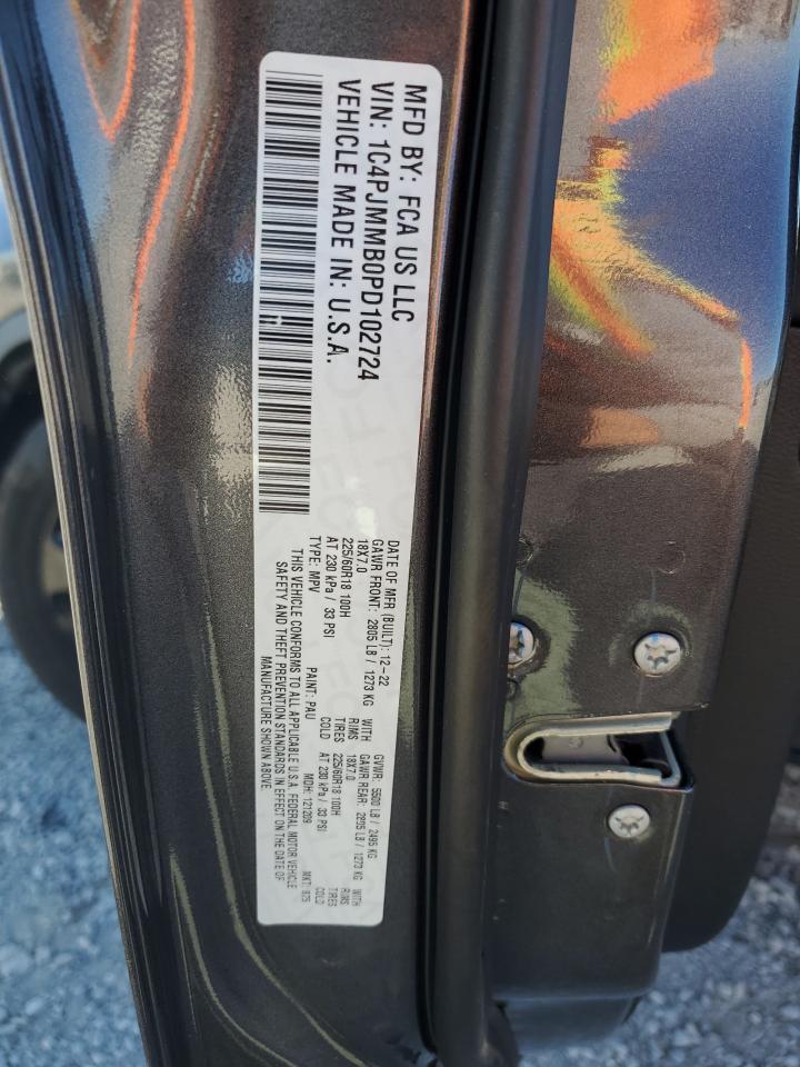 2023 Jeep Cherokee Altitude Lux VIN: 1C4PJMMB0PD102724 Lot: 89711975