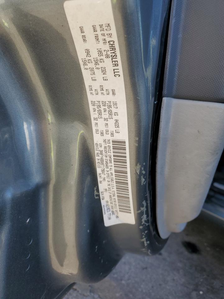 2008 Chrysler Pt Cruiser VIN: 3A8FY48B08T179647 Lot: 85060445