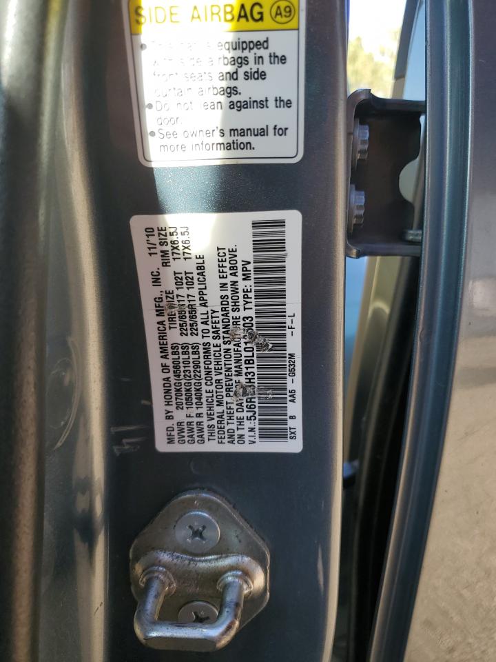 2011 Honda Cr-V Lx VIN: 5J6RE3H31BL012503 Lot: 84283795