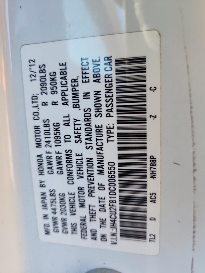 2013 Acura Tsx Se VIN: JH4CU2F81DC006550 Lot: 90576965