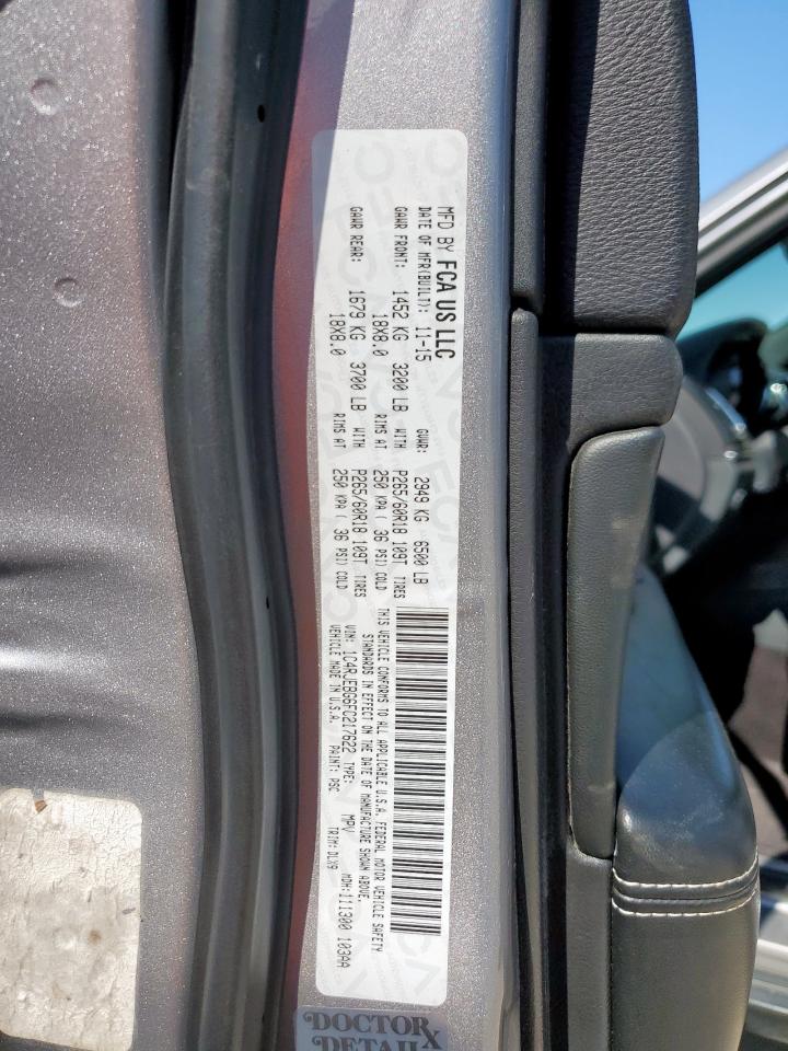 2015 Jeep Grand Cherokee Limited VIN: 1C4RJEBG6FC217622 Lot: 85818375