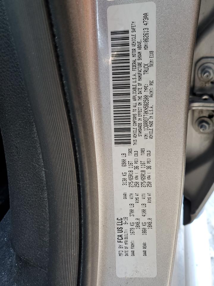 2019 Ram 1500 Big Horn/Lone Star VIN: 1C6RREFT0KN582500 Lot: 89504155