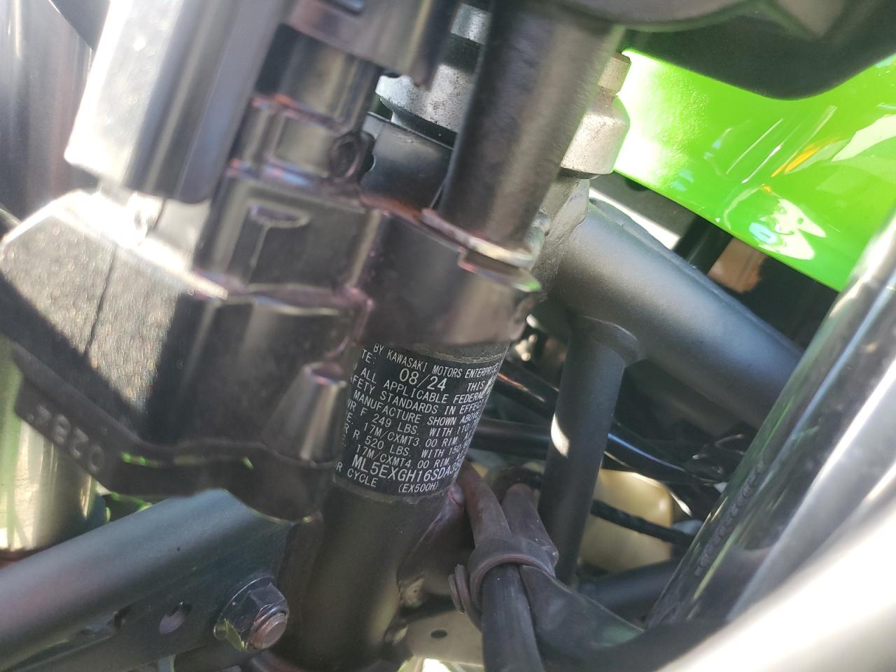 2025 Kawasaki Ex500 H VIN: ML5EXGH16SDA35061 Lot: 82692075