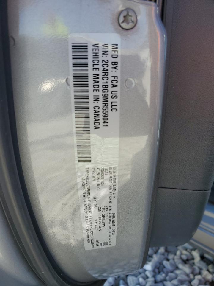 2021 Chrysler Pacifica Touring L VIN: 2C4RC1BG9MR559041 Lot: 89485775